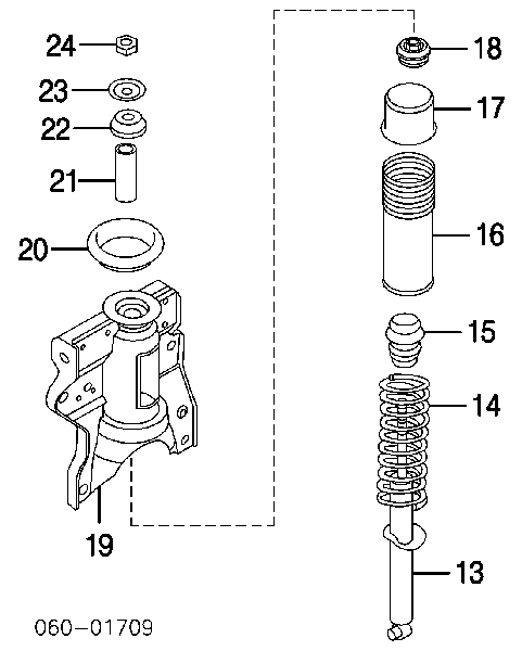 5531138601 Hyundai/Kia amortyzator tylny