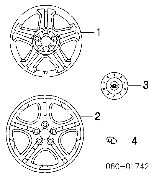 5295111210 Hyundai/Kia Nakrętka koła