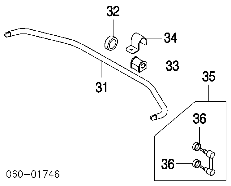 548302C000 Hyundai/Kia Łącznik stabilizatora przedniego lewy