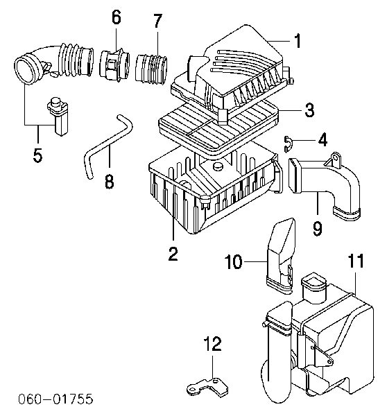 2816437200 Hyundai/Kia czujnik przepływu powietrza, przepływomierz powietrza m.a.f.