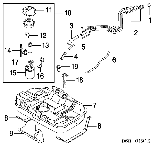 Element-turbina pompy paliwa KIA Opirus (GH)