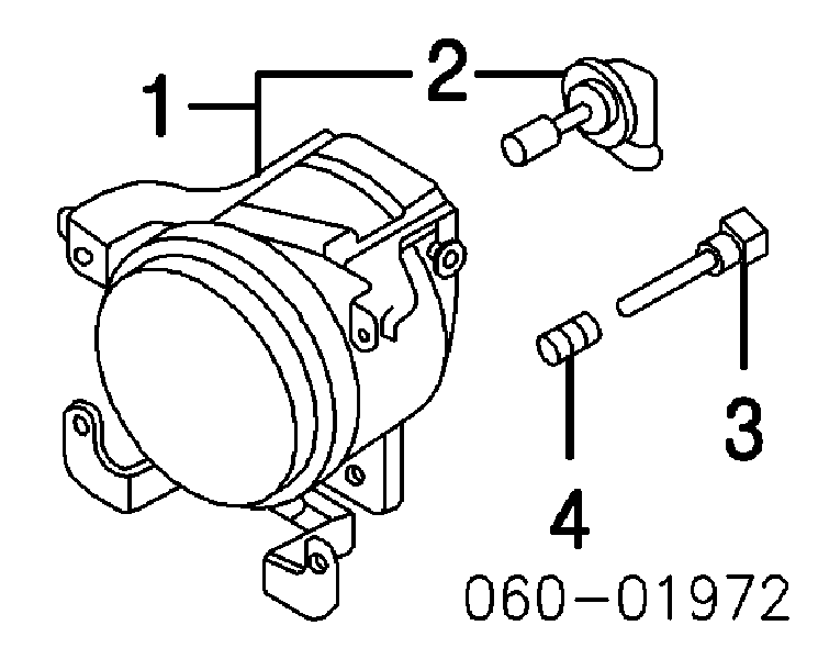Lampa przeciwmgielna lewa do Hyundai Accent II LC