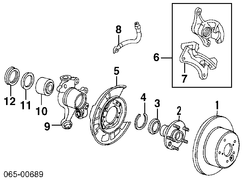 0446630030 Toyota okładziny (klocki do hamulców tarczowych tylne)