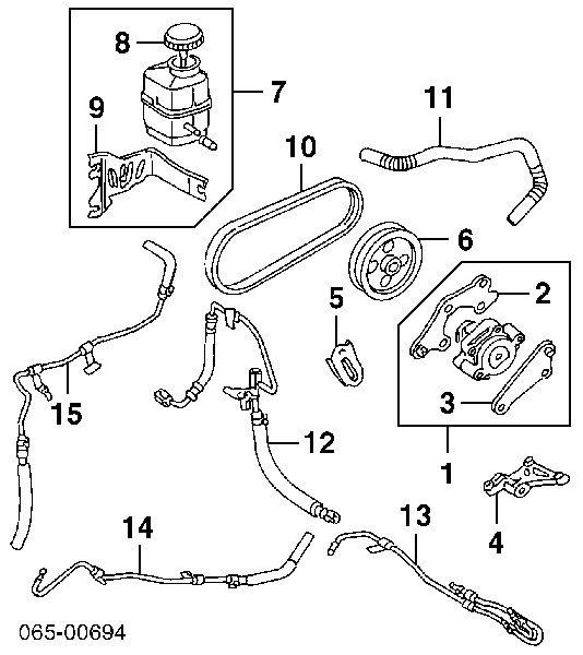 Pompa wspomagania hydraulicznego kierownicy Lexus RX MCU1