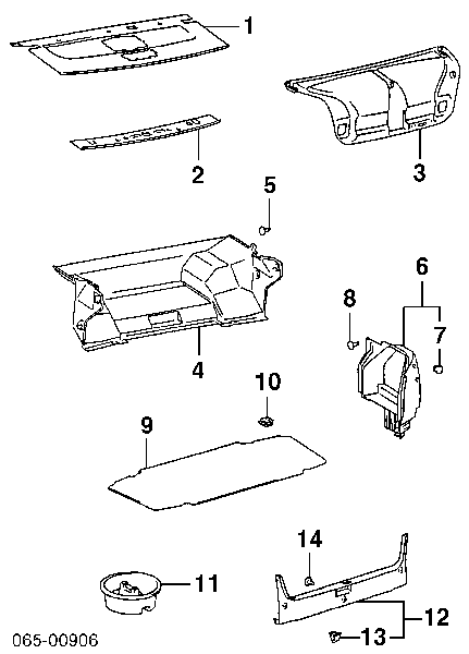 9046712069 Toyota Spinka mocowania nadkola przedniego