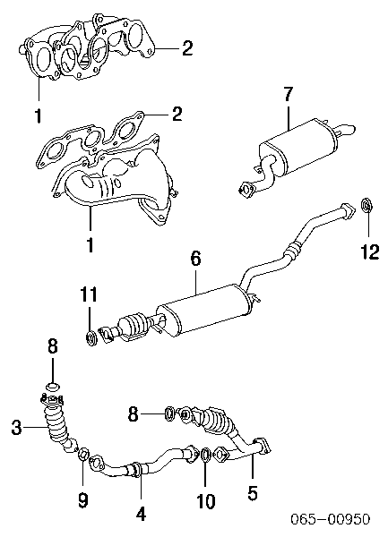 8971807502 Honda pierścień kolektora wydechowego