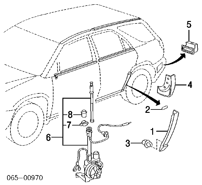 Antena Lexus RX 300 SUV (MCU1) (1998 - 2003) cena, od 741,84 USD