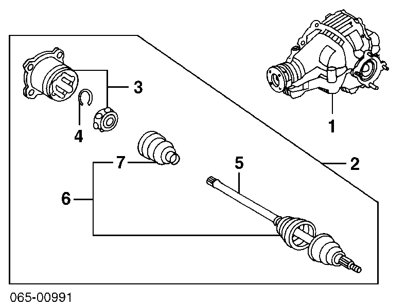4236030040 Toyota Przegub homokinetyczny wewnętrzny tylny