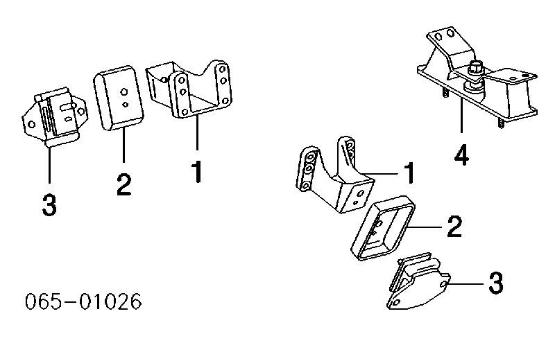 Poduszka (podpora) silnika lewa/prawa Toyota Land Cruiser 100 (J10)