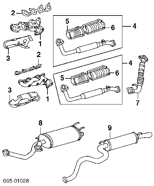 Tłumik, środkowa część Toyota Land Cruiser 100 (J10)