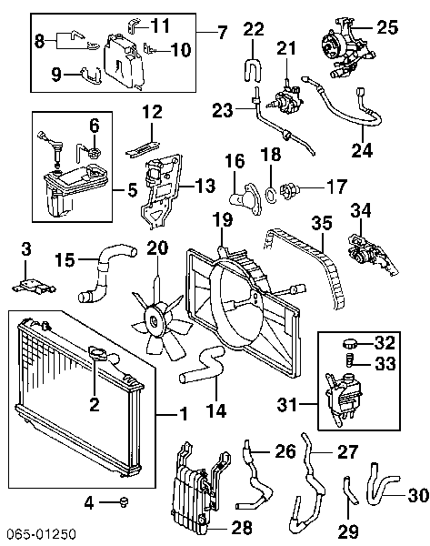 1610050023 Toyota pompa chłodząca wodna