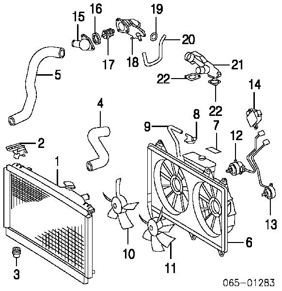9676135035 Toyota Uszczelka termostatu