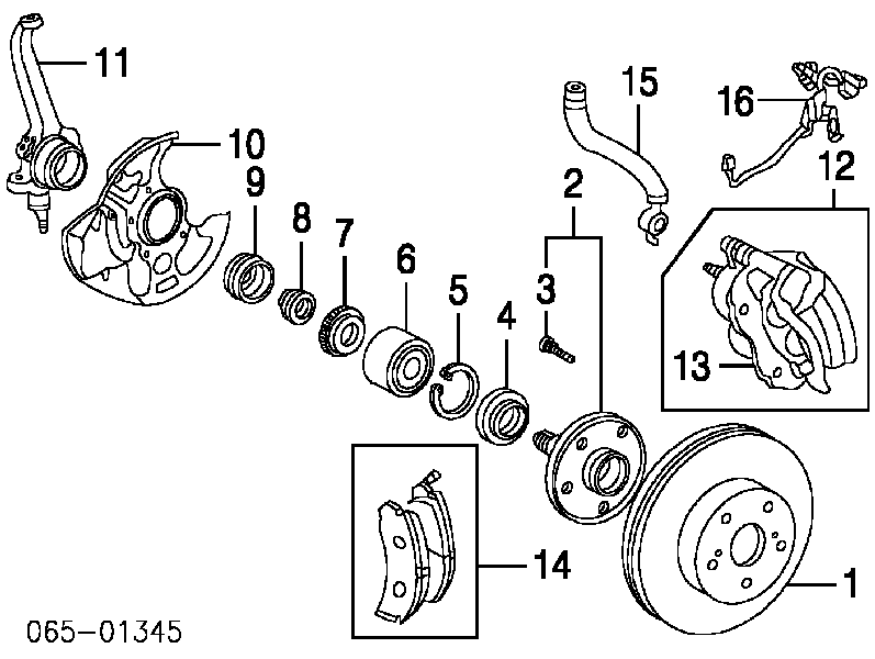 4351230181 Toyota tarcza hamulcowa przednia