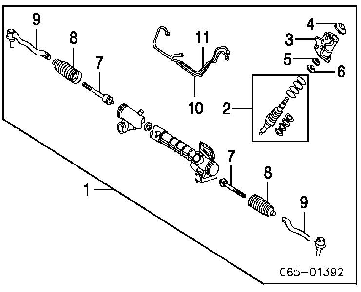 Listwa kierownicza (maglownica) Lexus LS sedana (UCF30) (2000 - 2006) cena, od 705,32 USD
