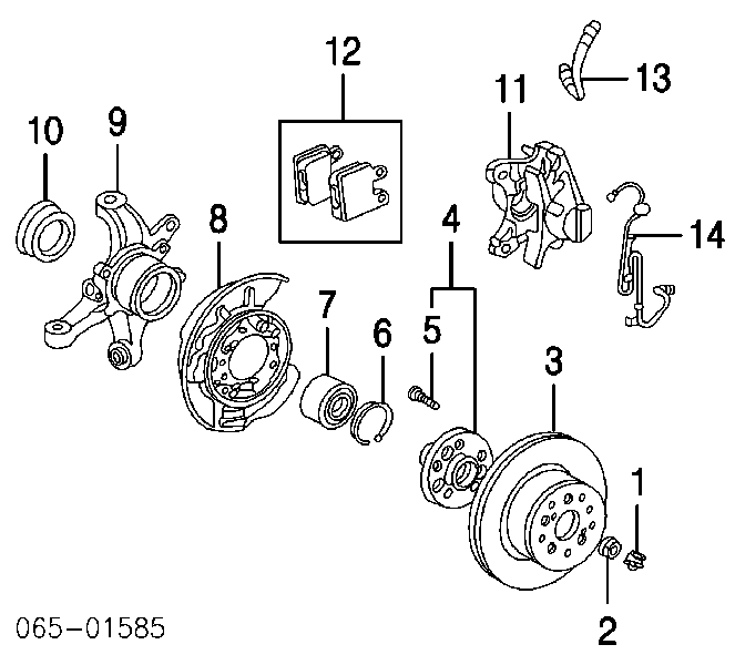 986479339 Bosch tarcza hamulcowa tylna