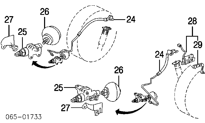 4890660010 Toyota Drążek czujnika poziomowania karoserii tylny