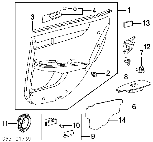 Czujnik zamykania drzwi (wyłącznik krańcowy) Toyota Yaris (P10)