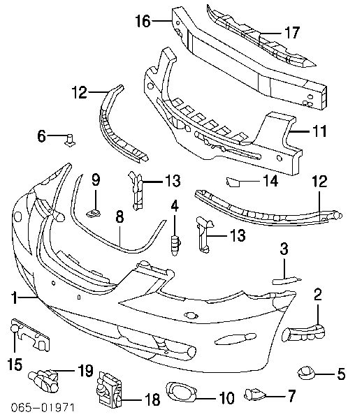 Wspornik zderzaka przedniego Lexus GS (S19)