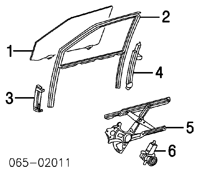 8571050080 Toyota Silniczek podnośnika szyby drzwi przednich prawych