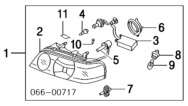 B671KC9940 Nissan/Infiniti żarówka halogenowa