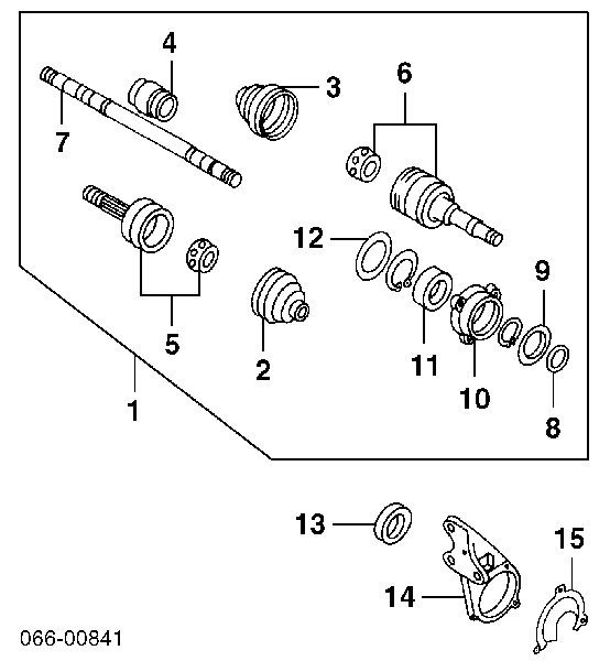 3834280X00 Nissan/Infiniti Uszczelniacz półosi lewej mostu przedniego