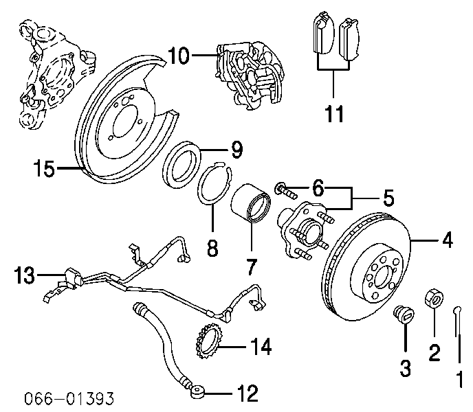 400730L700 Nissan piasta tylna