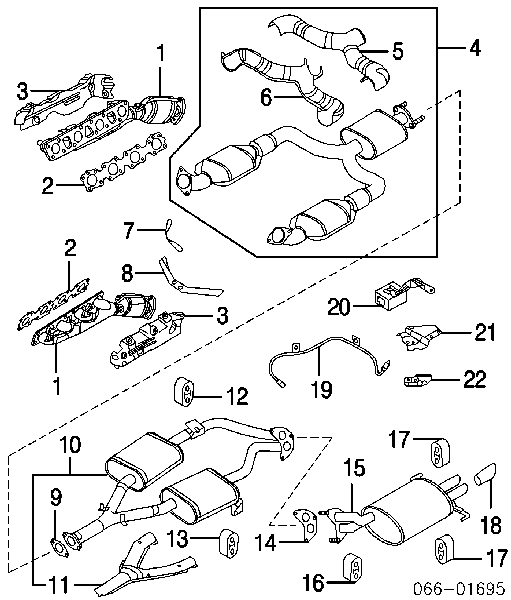 Poduszka mocowania tłumika Honda Civic 8 (FK1)