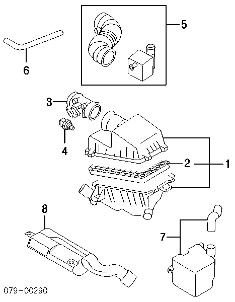 Filtr powietrza KIA Sephia 1 (FA)