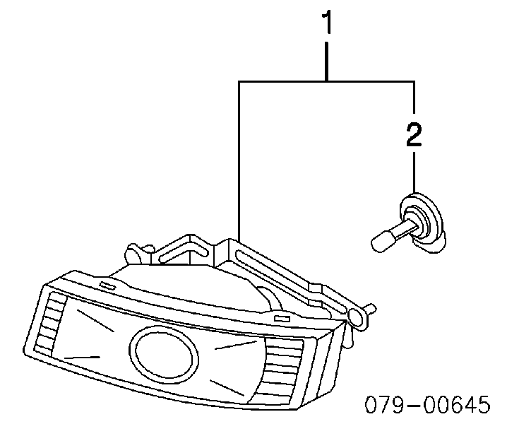 Lampa przeciwmgielna prawa KIA Magentis 1 (GD)