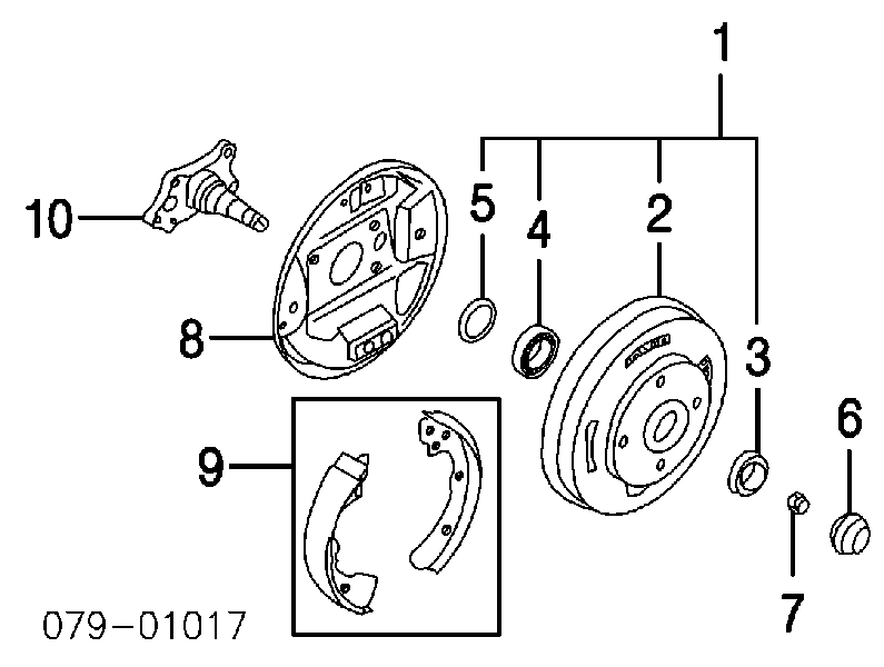 NFB1104 NFC Lożysko piasty tylnej