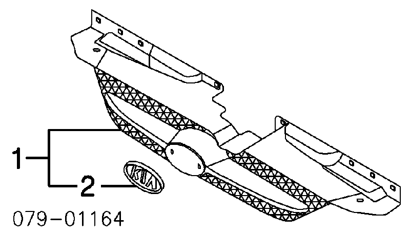 86350FD010 Hyundai/Kia atrapa chłodnicy