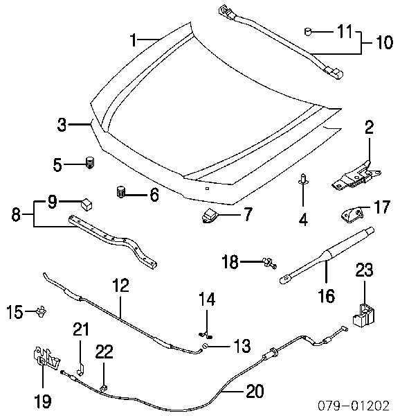 Maska silnika KIA Magentis 1 (GD)