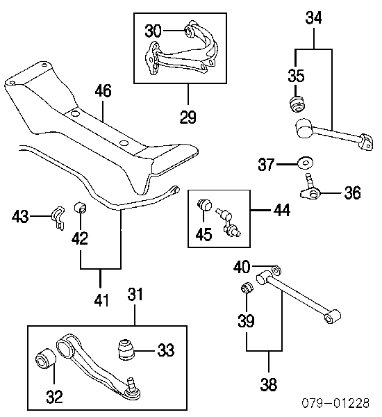 5525038000 Hyundai/Kia Drążek poprzeczny zawieszenia tylnego