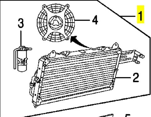 Chłodnica klimatyzacji Land Rover JRB100840 cena, od 133,33 USD