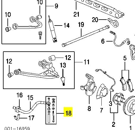 15070821 General Motors łącznik stabilizatora przedniego