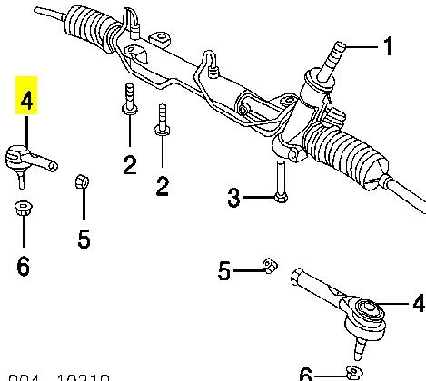 5066373AA Chrysler końcówka drążka kierowniczego zewnętrzna