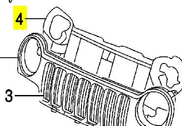 Do koszyka Osłona chłodnicy kompletna (panel mocowania reflektorów) Jeep Liberty/Cherokee  