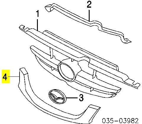 Atrapa grill Mazda Tribute