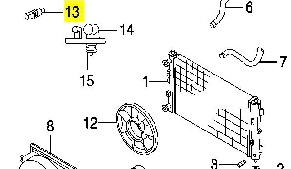 5269870AB Chrysler czujnik temperatury płynu chłodzącego