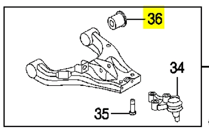 545803E000 Hyundai/Kia Silentblock przedniego wahacza dolnego