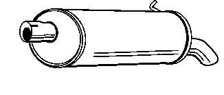 Tłumik, tylna część Ford Galaxy WGR