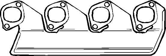 Uszczelka kolektora wydechowego 19129033 Formpart/Otoform