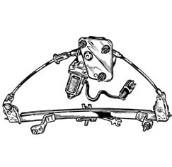 Mechanizm podnoszenia szyby drzwi przednich lewych Alfa Romeo 156 sedana (932) (1997 - 2005) cena, od 80,40 USD