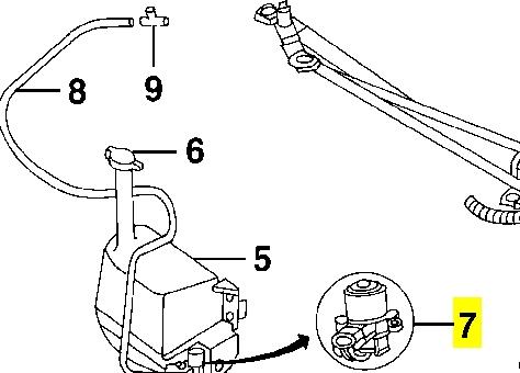 Pompka spryskiwacza szyby przedniej Chrysler 4797695 cena, od  