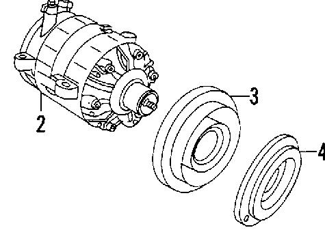 03830196 Chrysler Rolka napinacza paska napędowego