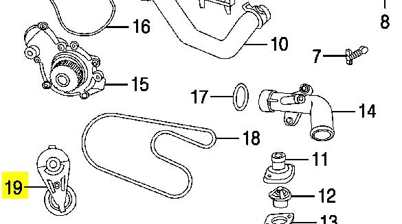 4781569AB Chrysler rolka prowadząca kierunkowa paska rozrządu