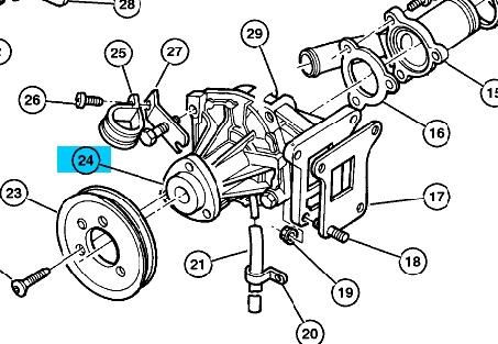 04864566 Chrysler Pompa chłodząca wodna
