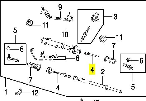 34140FC000 Subaru drążek kierowniczy