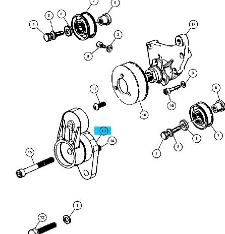 Napinacz paska napędowego Jeep Cherokee 