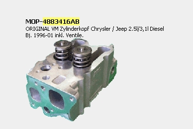 04883416AB Chrysler Głowica cylindrów